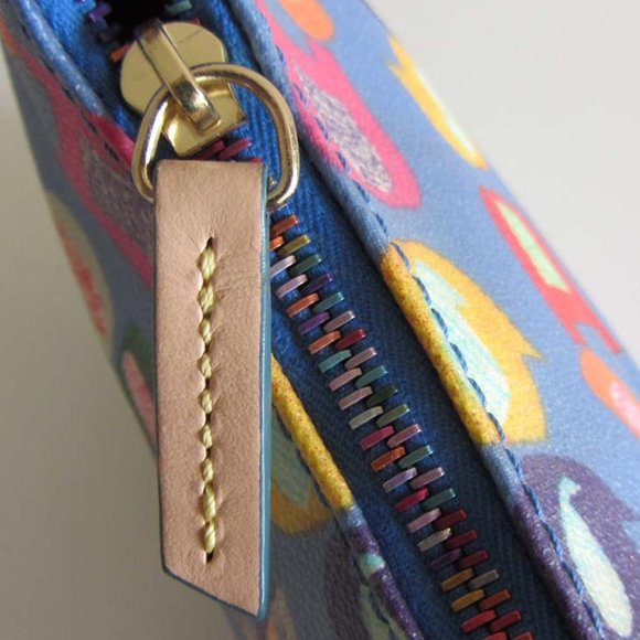 DOONEY & BOURKE multi-color coated leather hand bag shoulder bag hobo - Picture 4 of 7